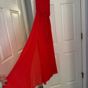 Bebe Red Evening Dress